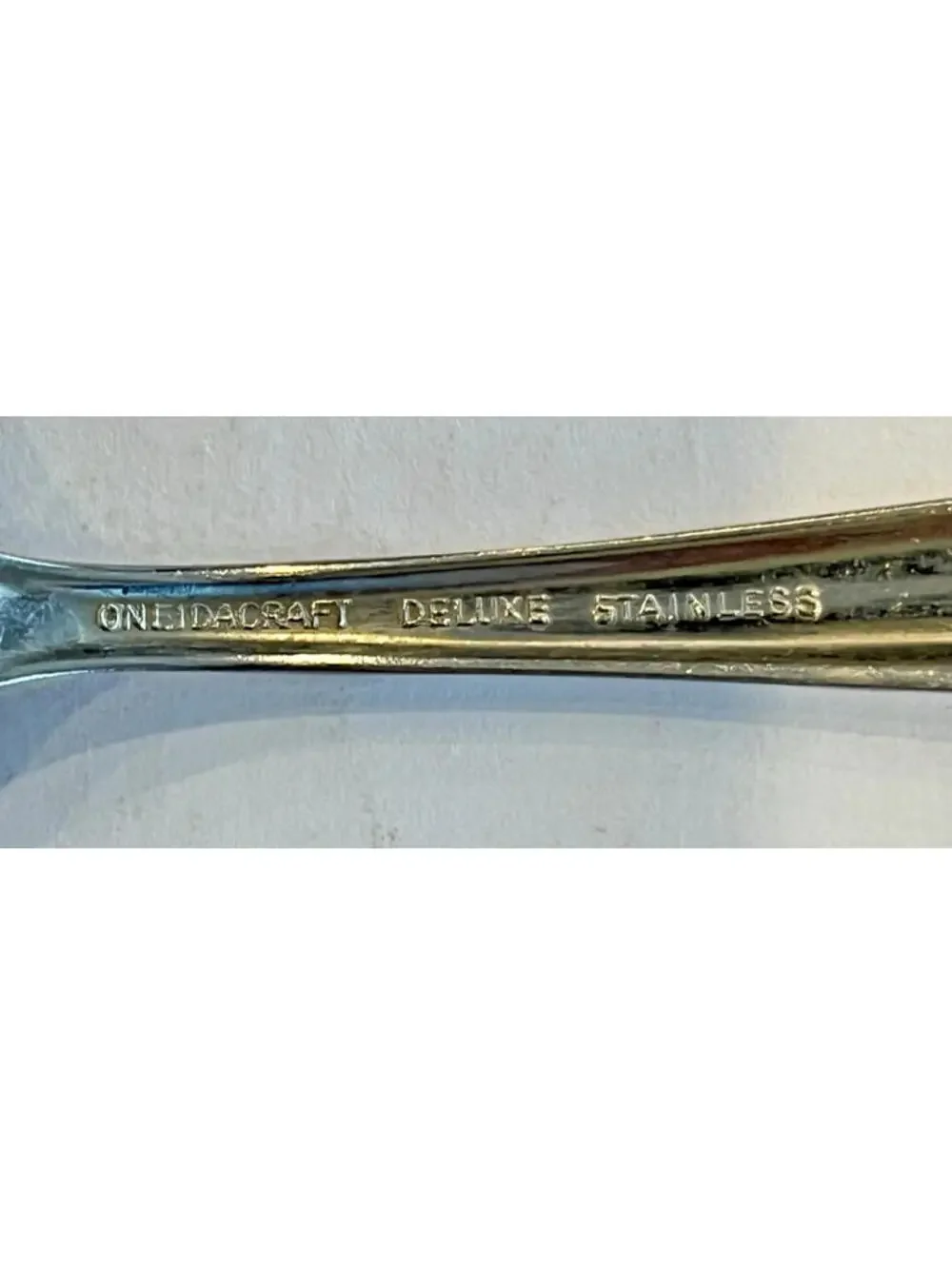 Oneidacraft Deluxe Textura VTG Stainless Teaspoons Silver Bundle of 3  2472.1